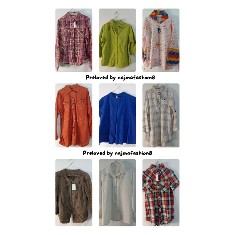 kemeja preloved/kemeja pendek/kemeja panjang/kemeja wanita/preloved
