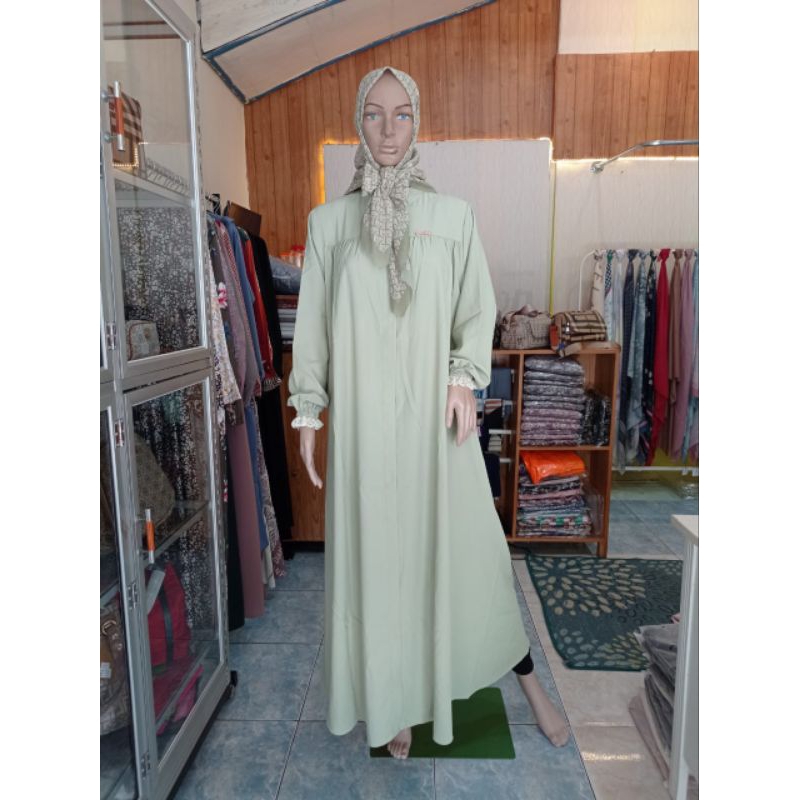 READY NEW ARRIVAL GAMIS DARBY SAHARA POLOS TANGAN RENDA GAMIS POLOS WANITA