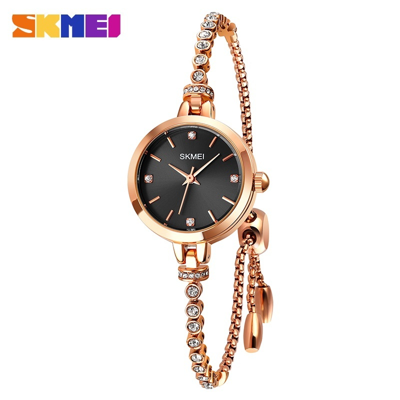 Jam Tangan SKMEI 1854 ORIGINAL Wanita Analog Gelang Serut Premium Watch Cewek