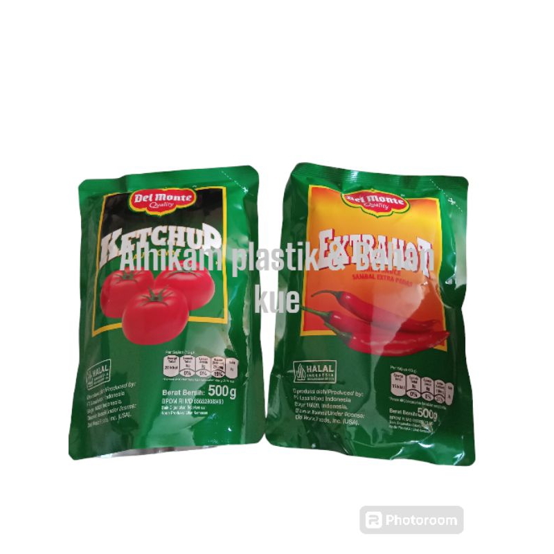 

DELMONTE 500gr SAUS TOMAT POUCH / DELMONTE SAUS EXTRA HOT CHILI 500gr DEL MONTE 500gr