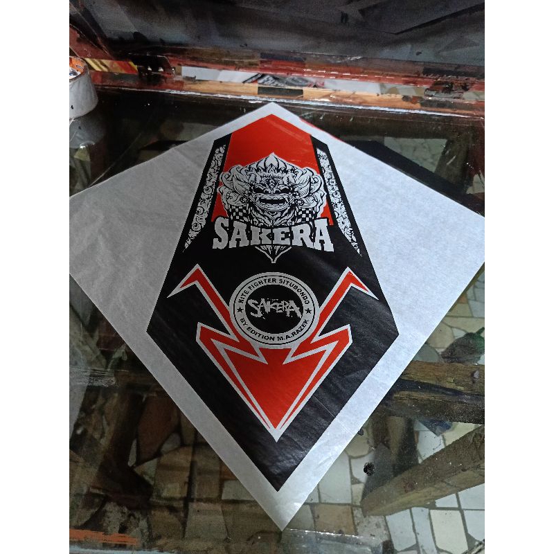 kertas layangan 2 warna minyak putih 50pcs/Kertas putih layangan/kertas 2 warna