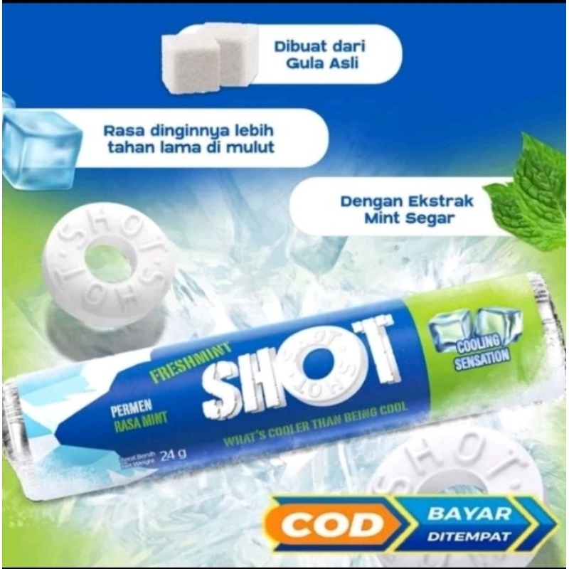 

SHOT Freshmint - Mint Flovoured Candy 24gr