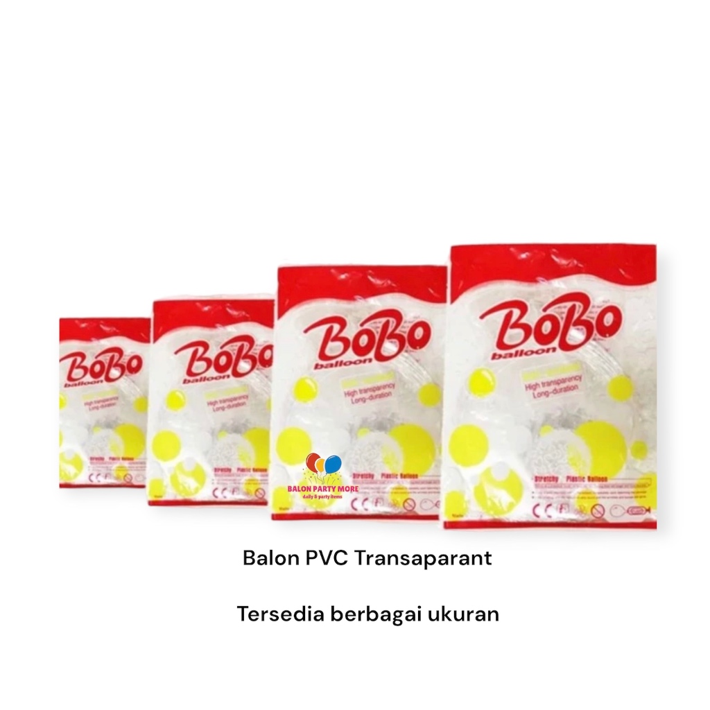 (ECER) Balon Bobo / Balon PVC Transparan / Balon bening ulang tahun dekor florist