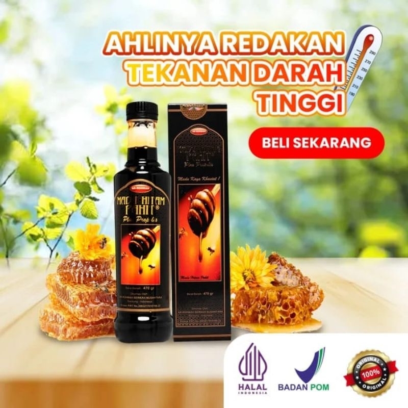 

Madu Hitam Pahit Ar Rohmah / Arrohmah / Arrahmah 470 gr Plus Propolis