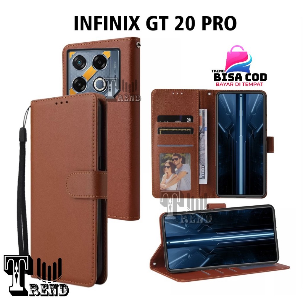 LEATHER CASE FLIP INFINIX GT 2O PRO - FLIP CASE KULIT UNTUK INFINIX GT 2O PRO
