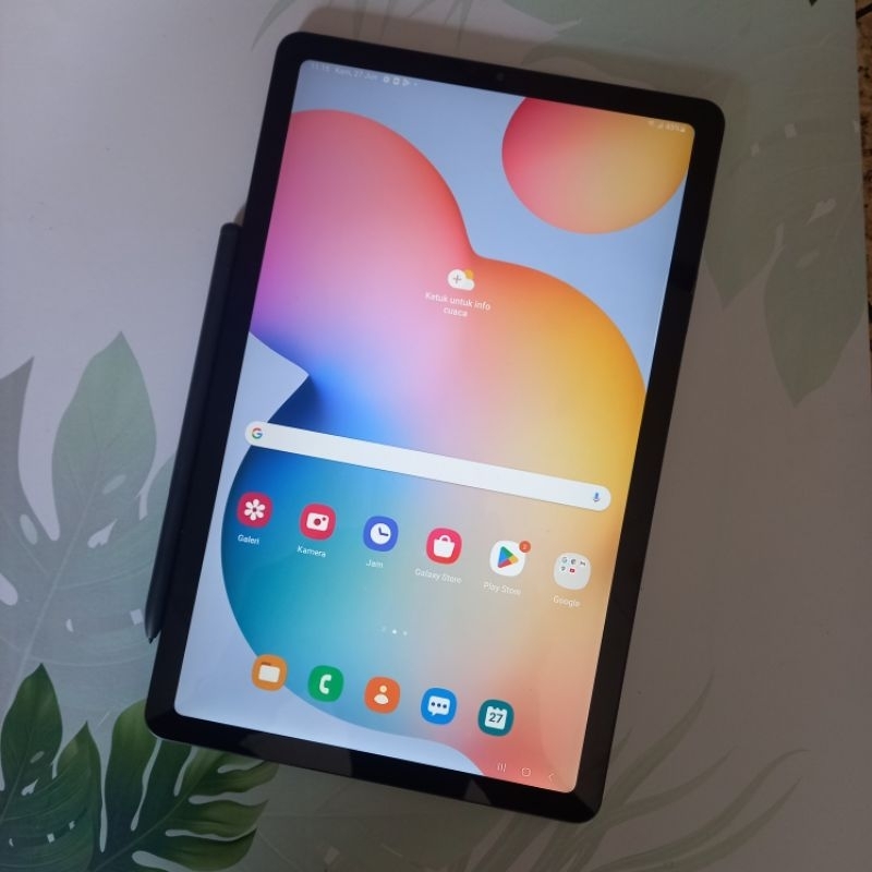 tablet samsung s6 lite P615 SECOND ORI