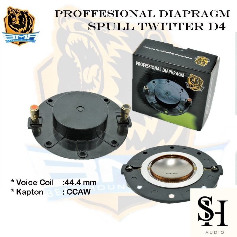 Spull 44.4 BMA Original Spul BMA D4 Spool Tweeter Twiter Driver BMA D4