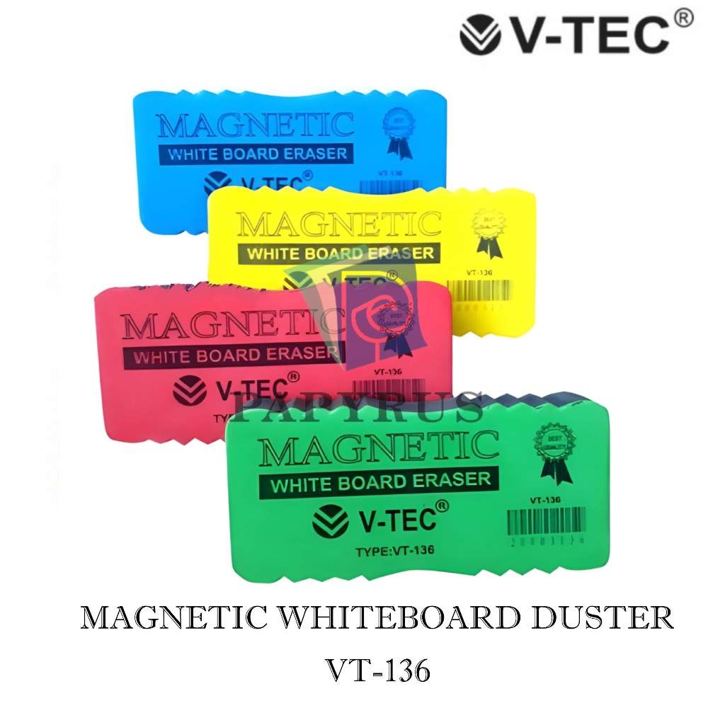 

PENGHAPUS PAPAN TULIS / WHITEBOARD DUSTER / PENGHAPUS WHITEBOARD MAGNETIC / TEMPEL V-TEC VT136