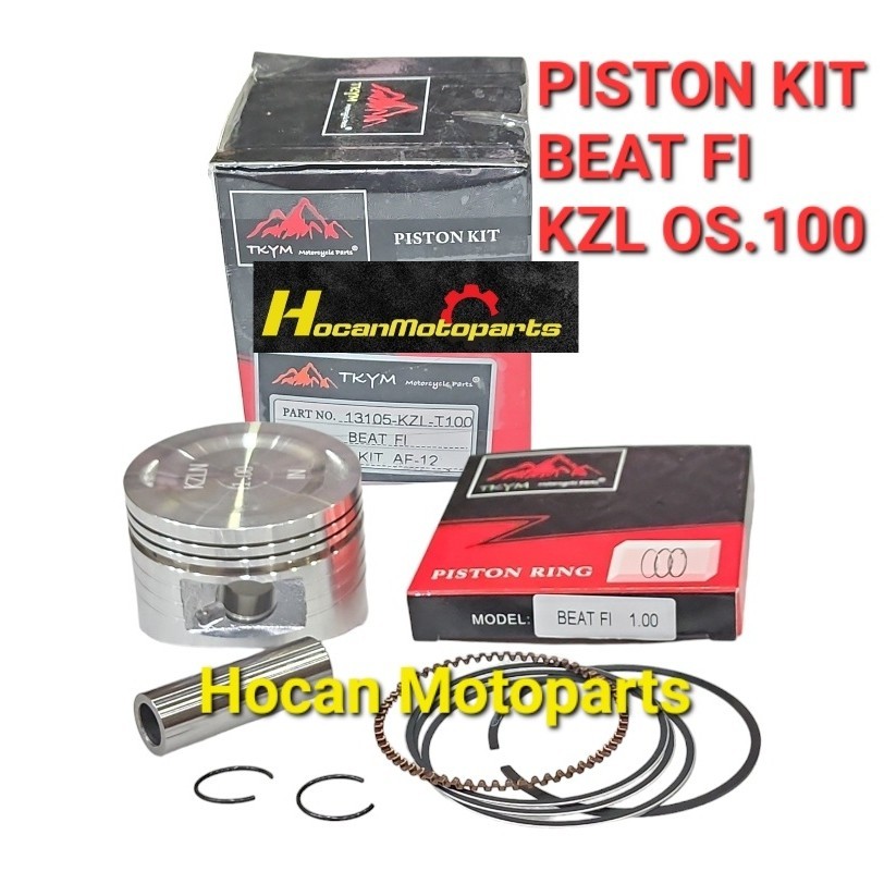 PISTON KIT SEHER BEAT FI SCOOPY FI SPACY FI STATER KASAR 2012-2014 OS STD 50 100