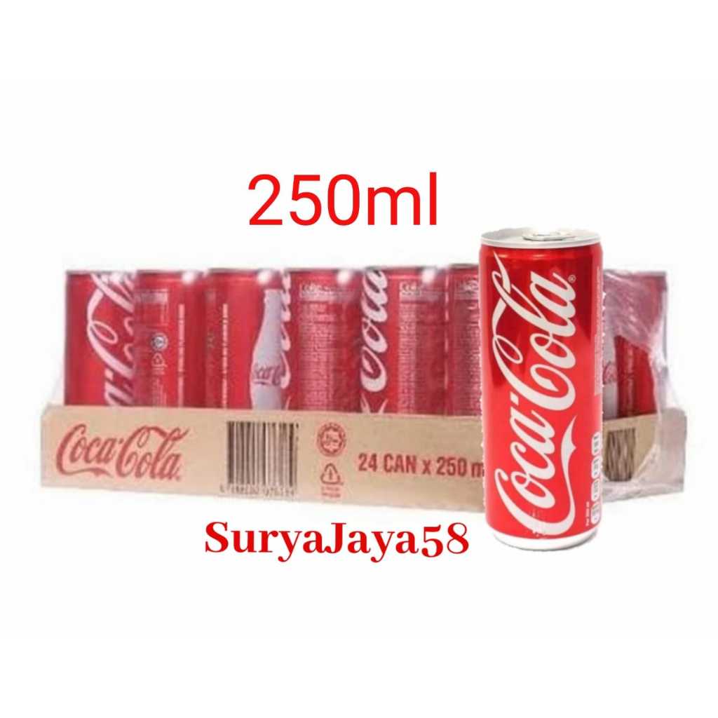

Coca-Cola Minuman Soda Original - Kaleng 250ml - Karton - 1 karton isi 24 kaleng