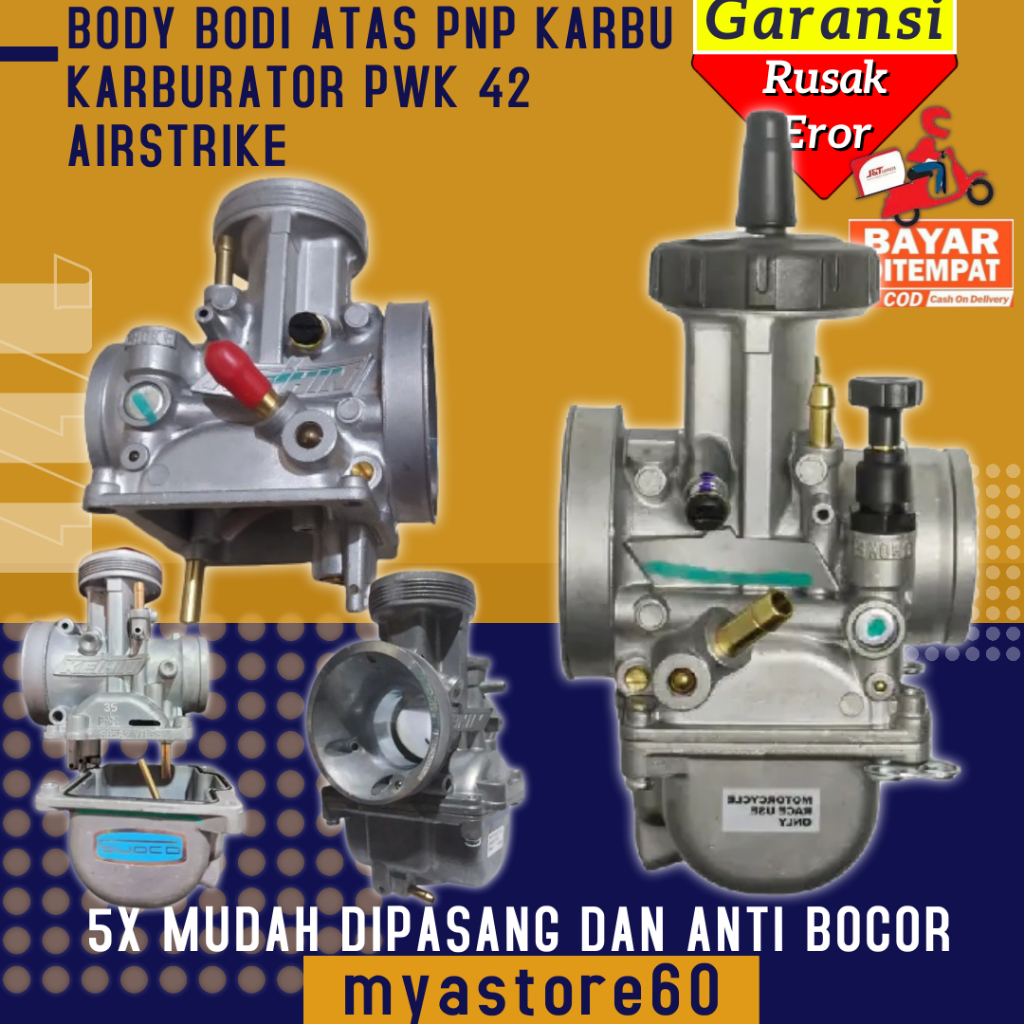 Rangka Bodi Body Badan Atas Karburator Karbu Carburator Carbu Karbulator PWK42 Airstrike PWK 42  AIR