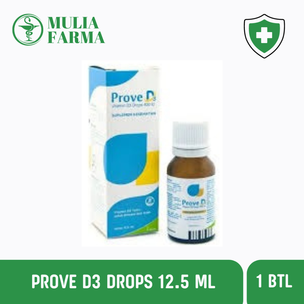 Prove D3 Drops 12.5 ml/D3/D3 tetes/vitamin d3/prove d/suplemen