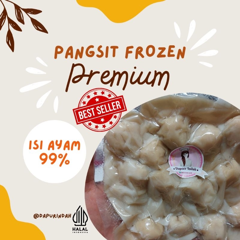 

Pangsit Premium Frozen 50 Pcs Isi Ayam 99% Enak gurih berkualitas