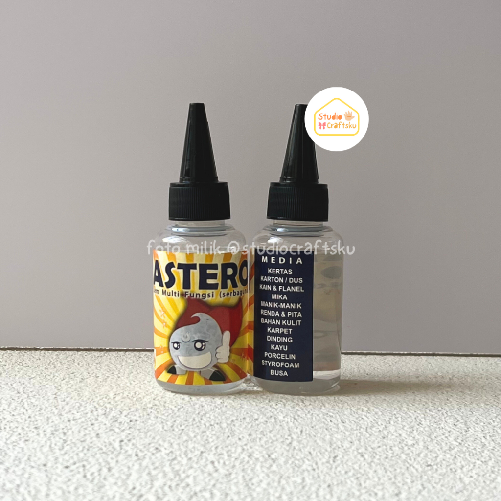 

Lem Astero 85ml | Lem Serbaguna Lem Multifungsi Lem Cair Transparan