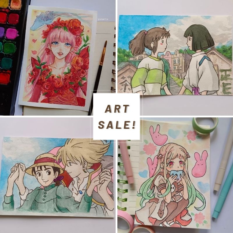 

Art Sale Gambar Watercolor Ukuran A6