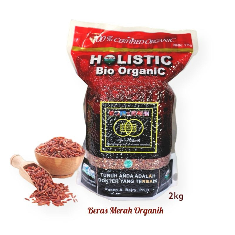 

HOLISTIC | Beras MERAH Organik - 2kg | DIABETES Bio Organic Brown Rice
