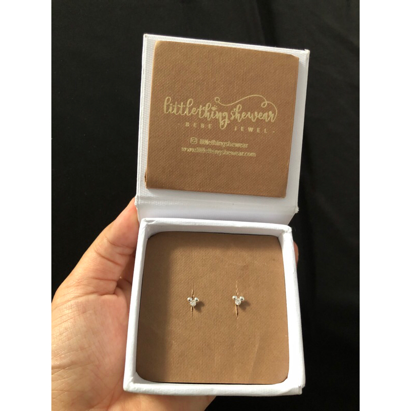 PRELOVED Anting Bayi Anti Alergi Little Thing She Wear  /  Anting Toge - Anting Endloop Newborn / Be