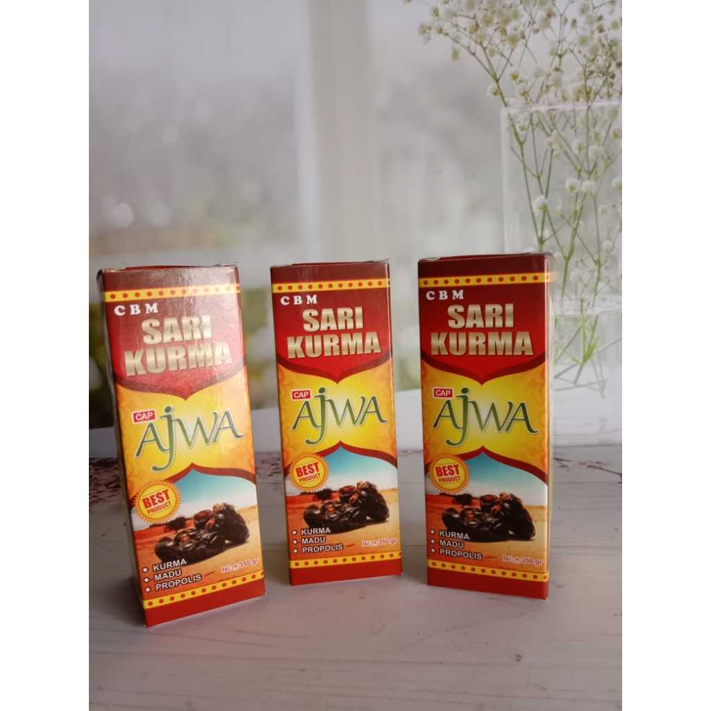 

Sari Kurma Cap Ajwa 350gram - Sari Kurma + Propolis + Madu