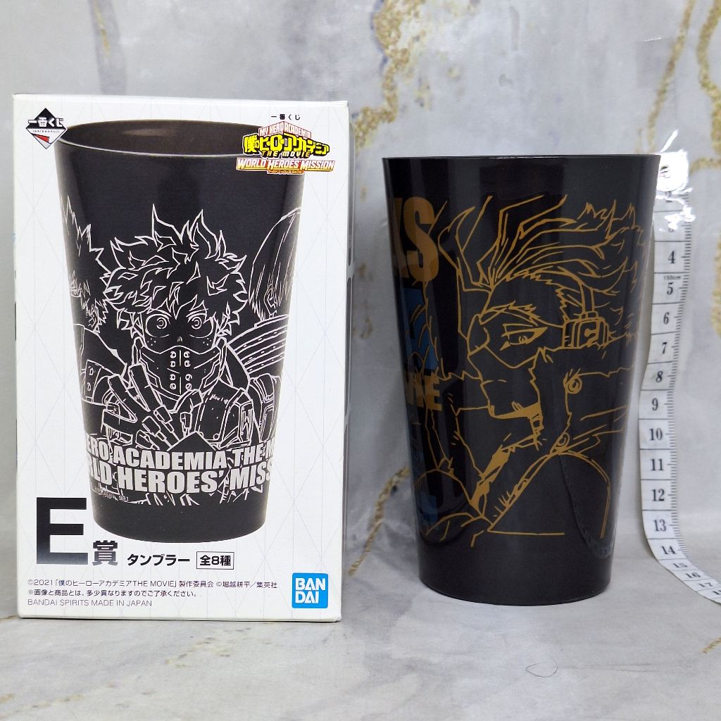 My Hero Academia Hawks Keigo Takami Tumbler Mug Gelas Ichiban Kuji E Prize Plastik World Heroes Miss