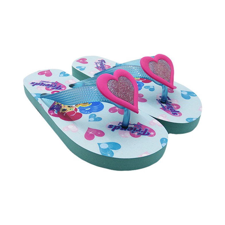 KODE C74B Sandal Jepit Anak Lampu Lighted Sandal Girls Shimmer And Shine Balmoral Kids SNSBLL6