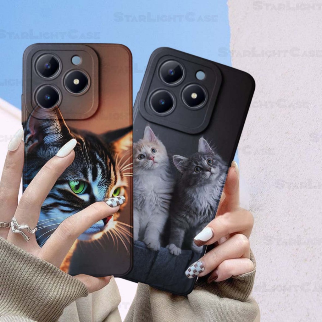 Softcase Realme C63 C61 C65 C67 C55 C53 C51 C30 C15 Bumper Pelindung Hp Silicone Tpu Case Motif Kuci