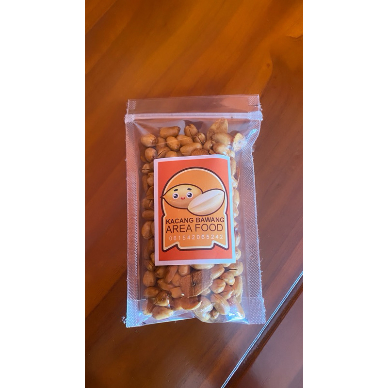 

Promo Cemilan Kacang Bawang 75gram