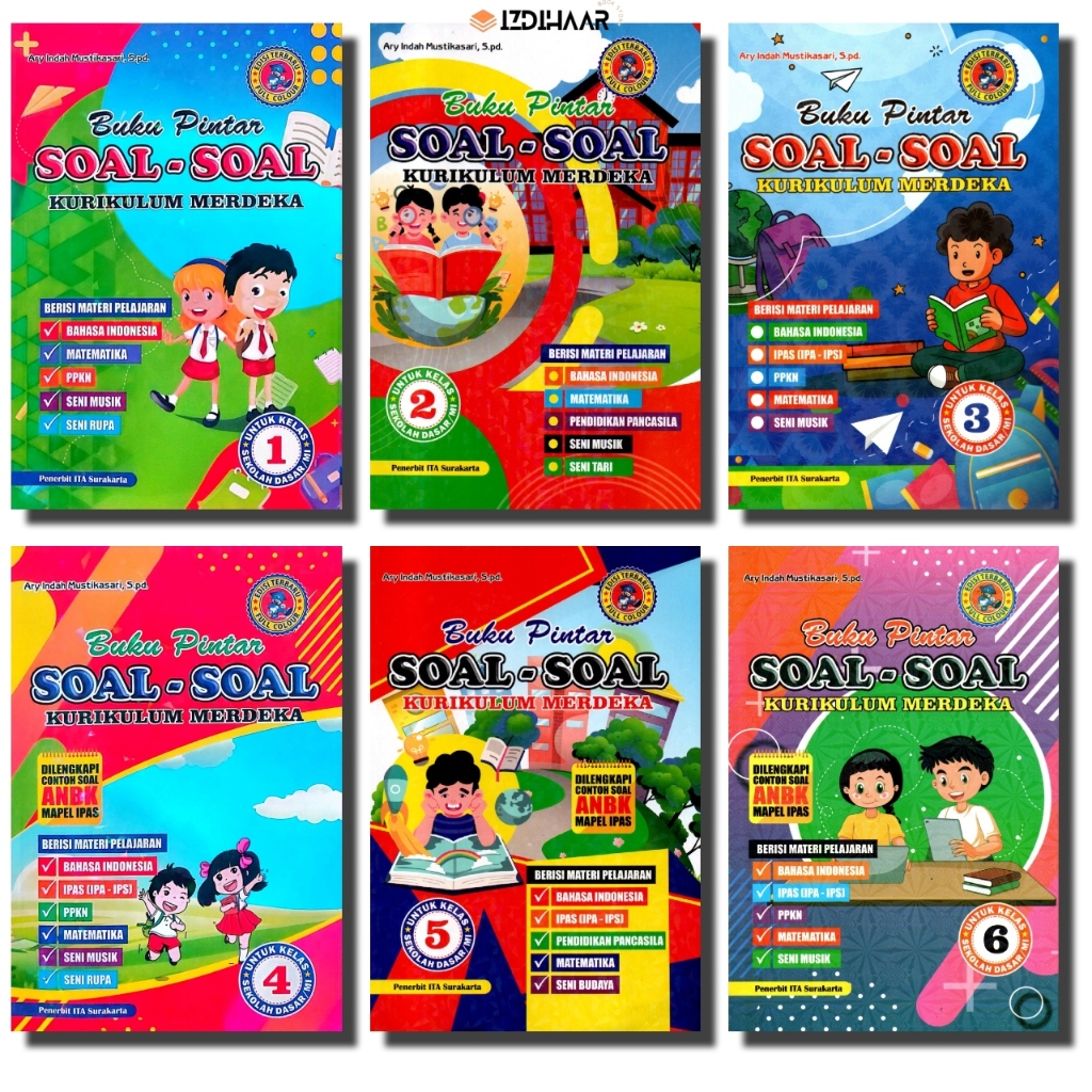 BUKU PINTAR SOAL SOAL KELAS 1 SD S.D KELAS 6 SD KURIKULUM MERDEKA
