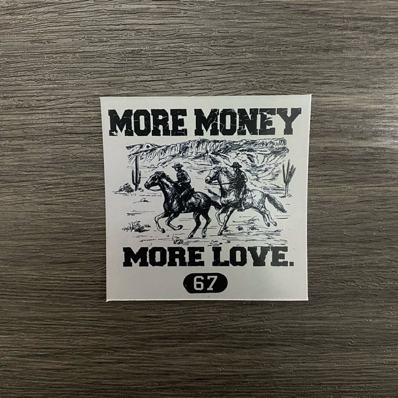 

Sticker More Money More Love / sticker / aesthetic sticker / sticker tumblr / sticker laptop / sticker hp / sticker satuan
