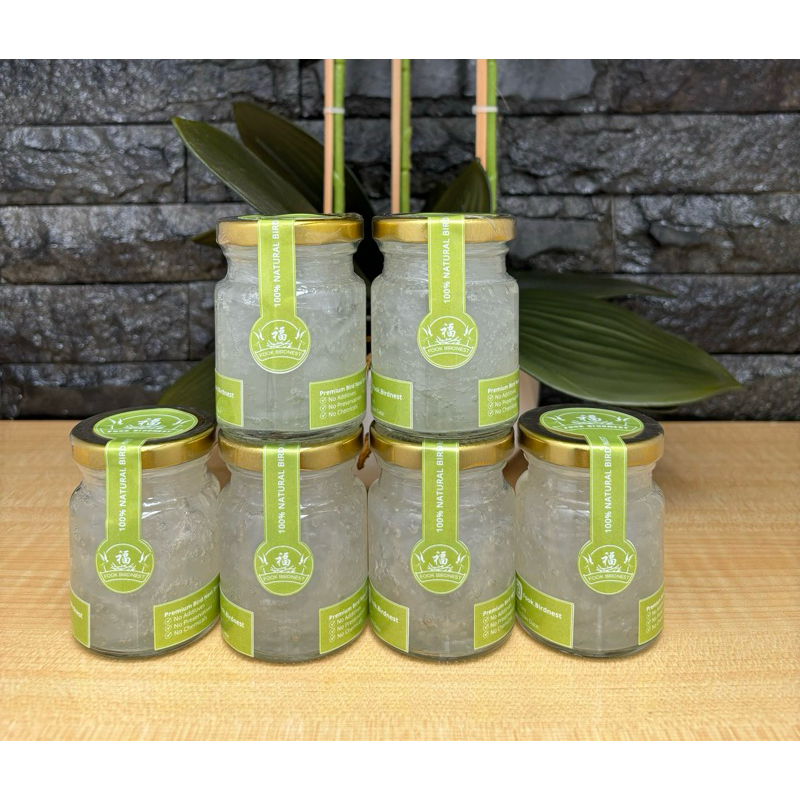 

PENGIRIMAN H+1 LEBIH HEMAT Paket 6 Botol Konsentrat 95% Sarang Walet Berserat Premium Natural Fook Birdnest YAN WO (鲜炖燕窝) Collagen / Kolagen Drink Daily Portion Hampers Imlek Sincia Gift Hadiah Chinese New Year