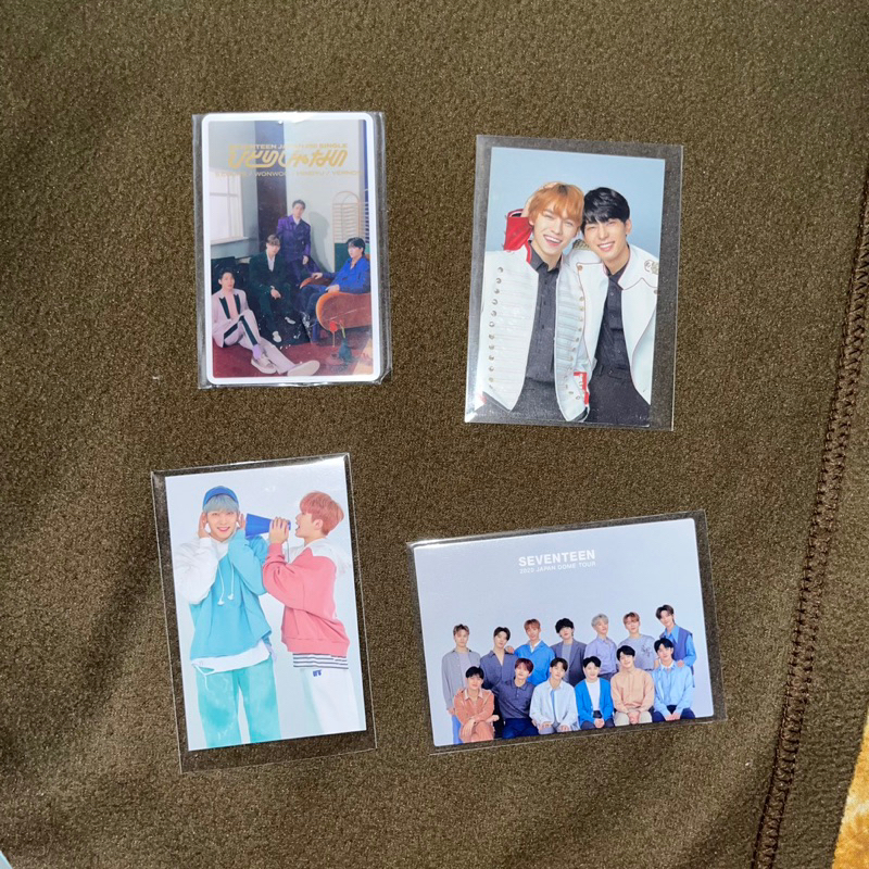 seventeen wonwoo rap vernon woozi an ode your choice mecima benefit photocard japan henggarae tradin