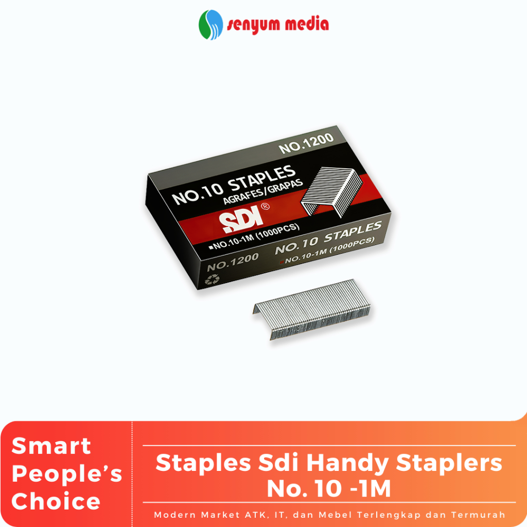 

Staples Sdi Handy Staplers No. 10 -1M (1 Pcs Isi 1000 Staples) (S:PCS)