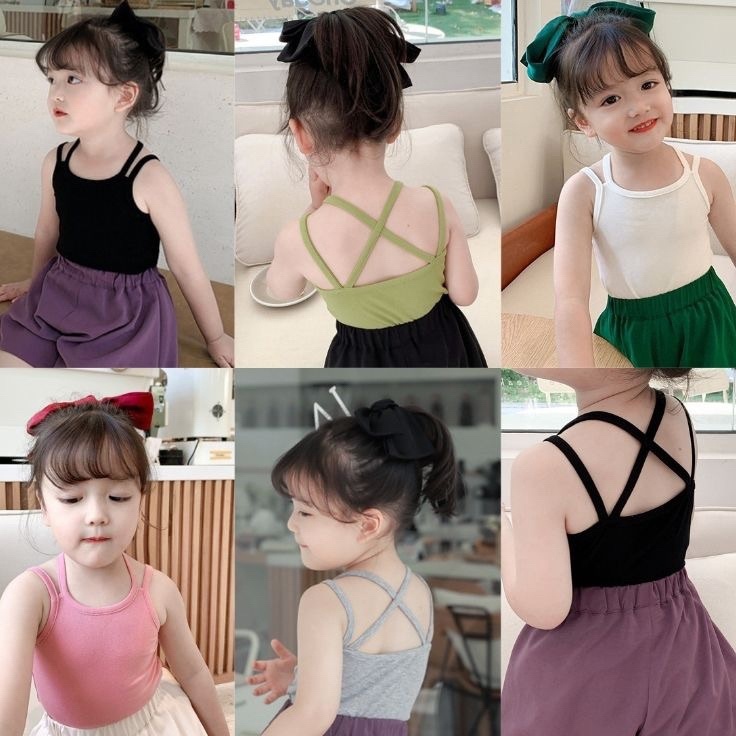Super Istimewa  tanktop anak silang  FEREN TANKTOP SILANG