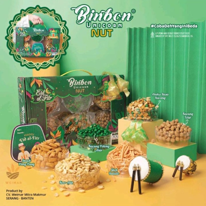 

SPONTAN hampers lebaran nuts isi 6 toples mix kacang