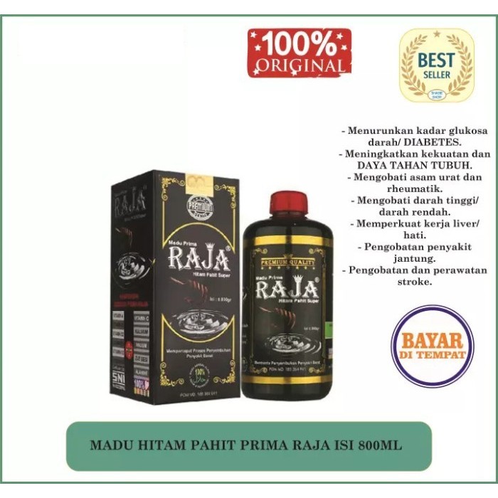 

Madu Prima Raja Hitam Pahit Super 800 Dan 500 gram