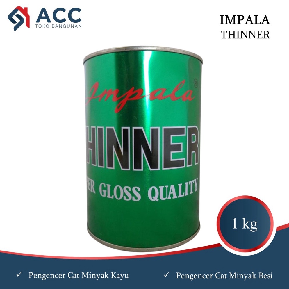 

KODE O75B Thinner Impala 1 kg Pengencer Cat Minyak Kayu Besi