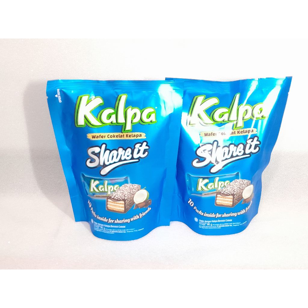 

MAYORA Kalpa Share it 90g isi 10 wafer cokelat kelapa snack camilan wafer cokelat