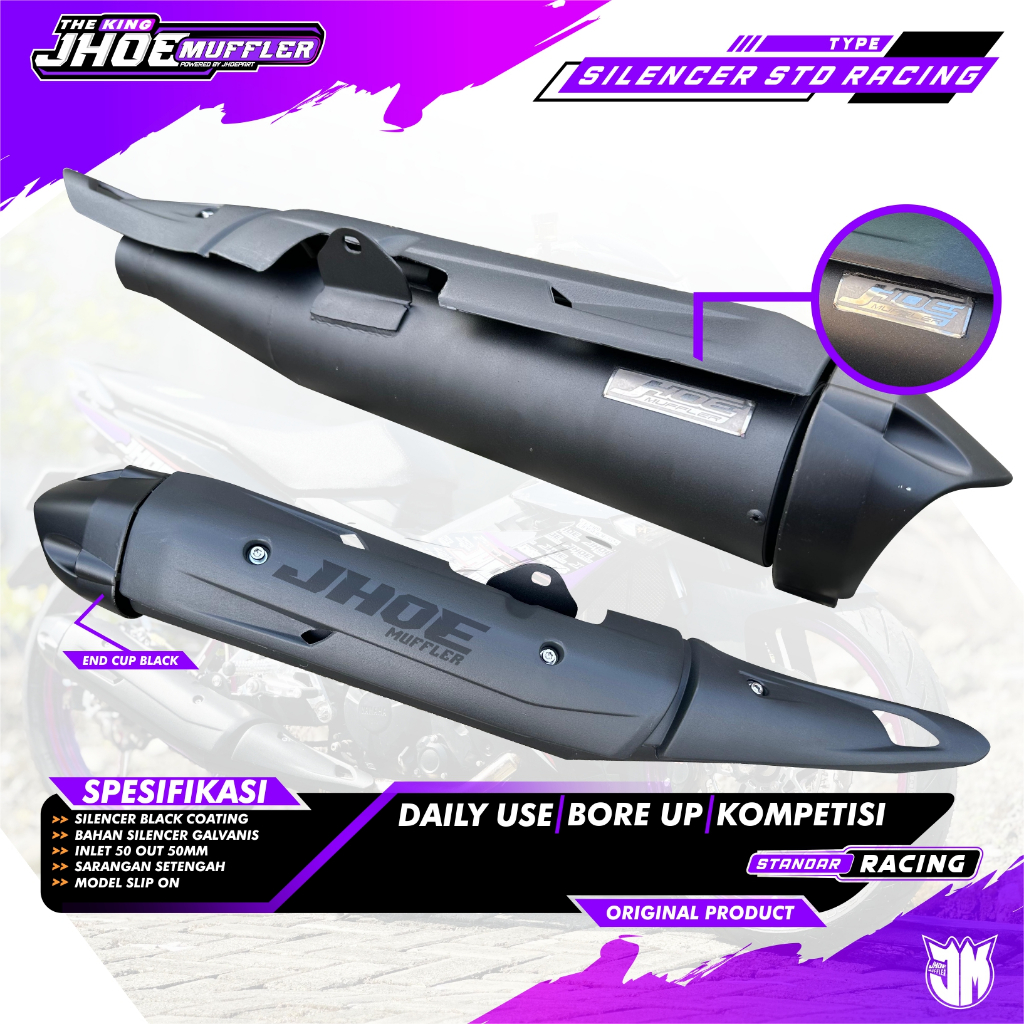 Silencer Knalpot Standar racing MX KING Original Jhoe Muffler