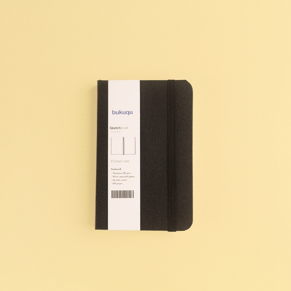 

bukuqu Sketchbook A6 15 gsm Portrait Notebook Sketsa pocket Buku Sketch book saku k J8X9