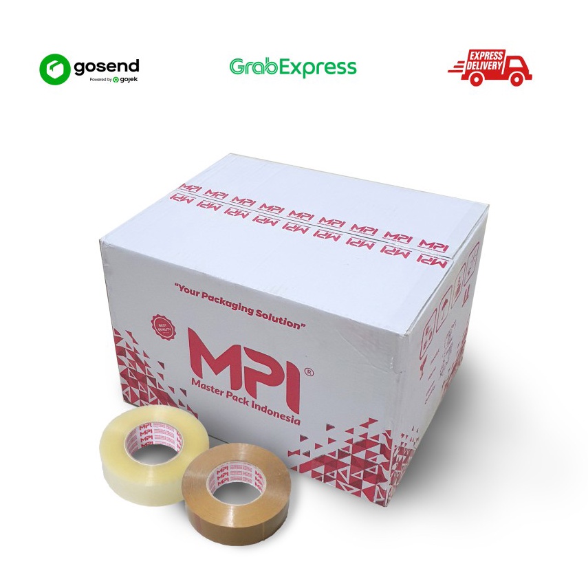 

Lakban Bening Lakban Cokelat 45 mm x 3 Yard MPI 1 Dus isi 36 Roll m B8H7