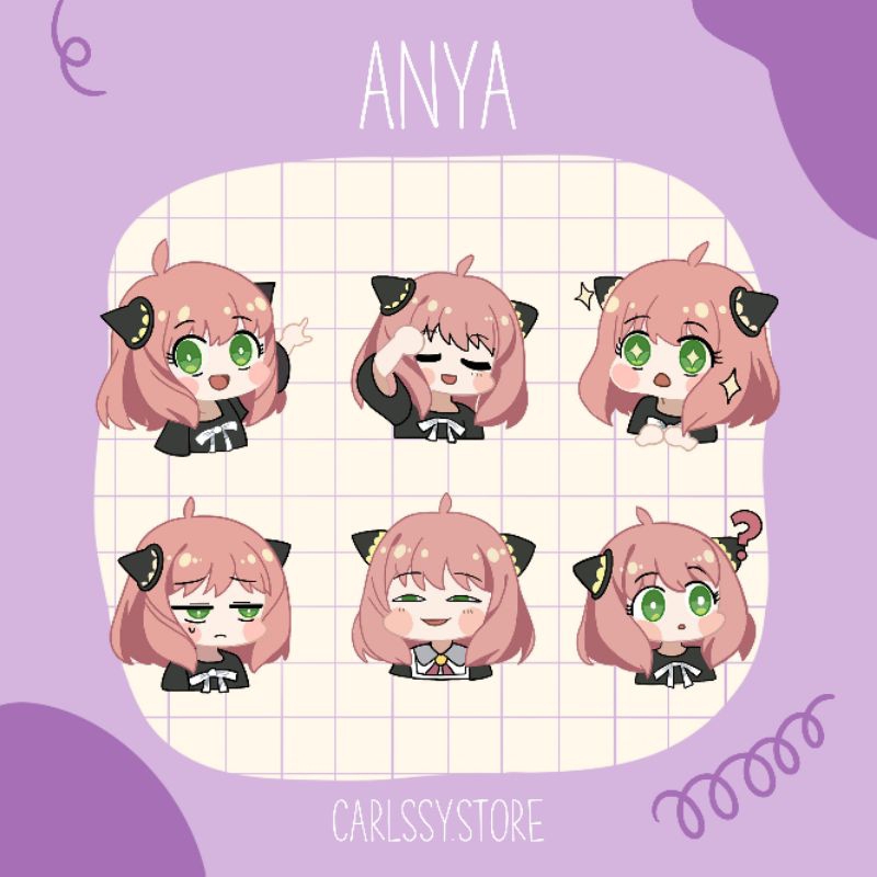 

Sticker Nama Custom - Anya