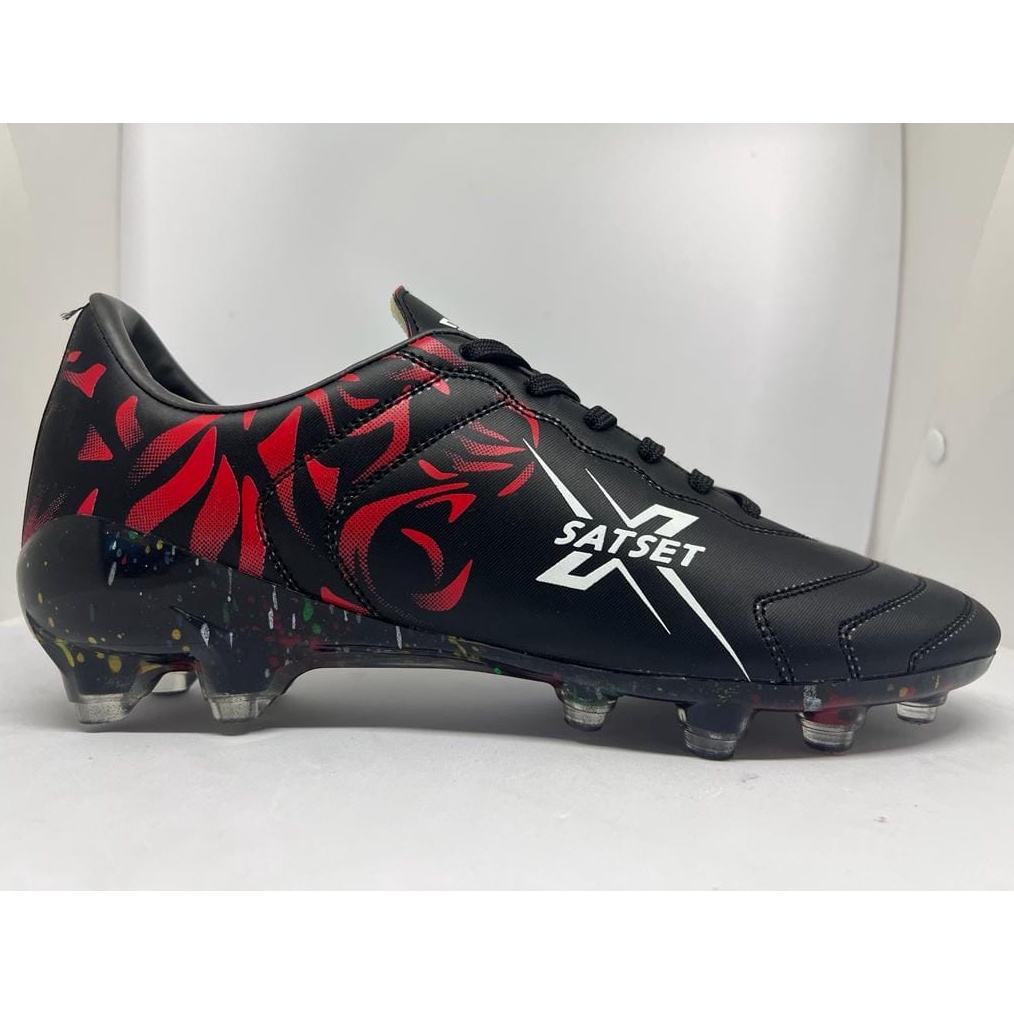 SEPATU BOLA ORIGINAL 1 SATSET X SEPAK BOLA PRIA JAGABAYA HITAM SPORT STATION SPATU OLAHRAGA a R5X7