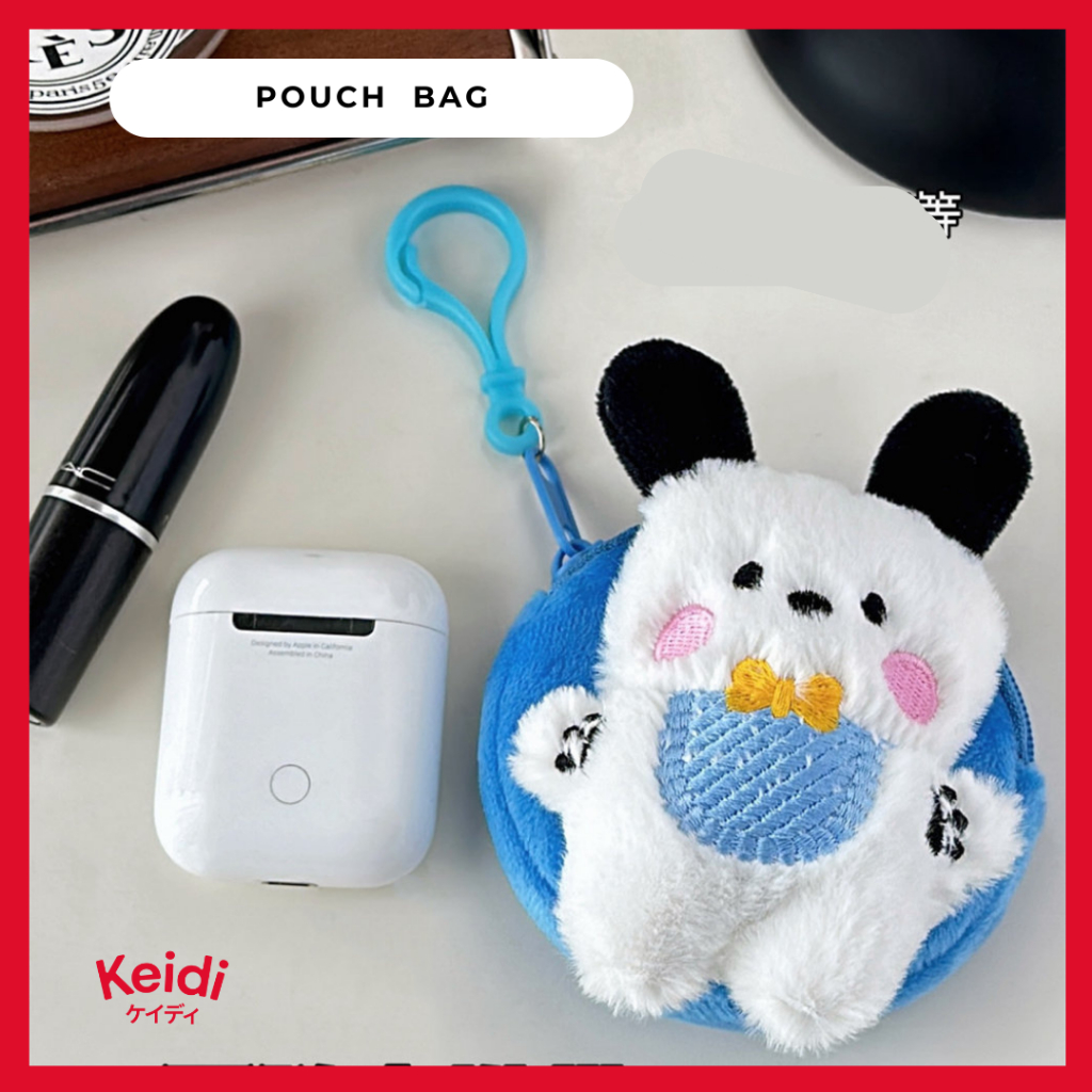 

KEIDI Mini Pouch Gantungan Dompet Cute Pouch Key Chain Sanrio Bag Charm Tas BKK VIRAL