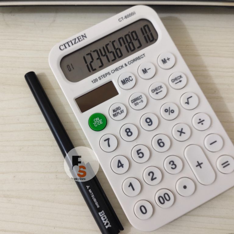 

Kalkulator Dagang Chek Ulang Citizen ct 6ii Warna Putih p R1K4