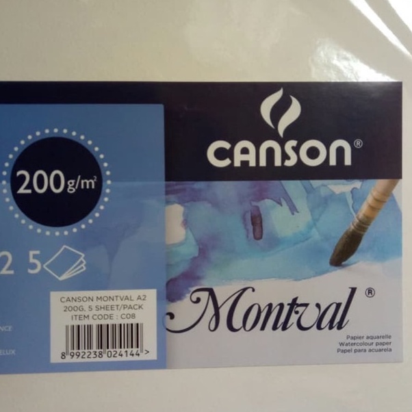

Canson Montval A2 2gsm 5sht watercolor paper q S7Y7