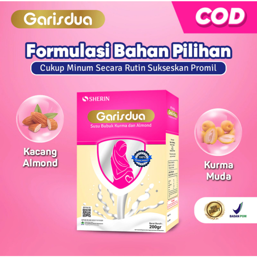 

Susu PROMIL Susu Garisdua Bunda & Ayah 200g - Susu Etawa PREMIUM GARISDUA | Garis Dua