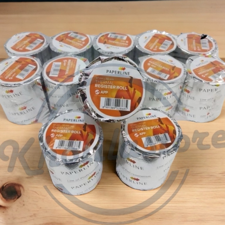 

KODE J12A 1 rol Kertas Struk Kasir Thermal Paperline 57x5
