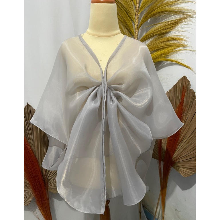 KODE O82I Josceline Organza outer Outer cape organza premium kondangan acara pesta