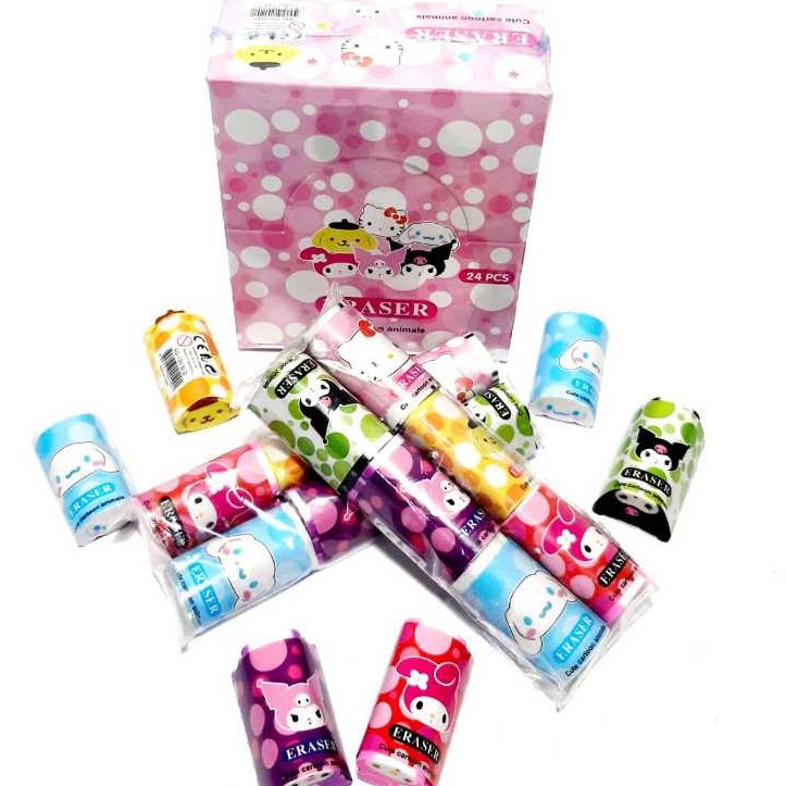 

Harga Grosir 1kotak 24pcs Penghapus Pensil ERASER SANRIO i CG7