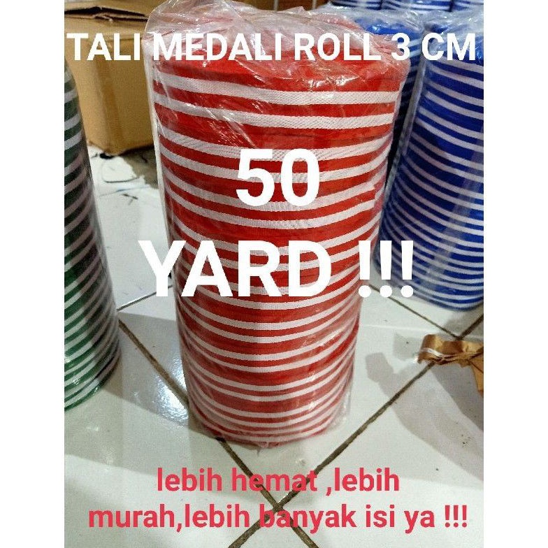 

TALI MEDALI ROLLAN TALI WEBBING TAPE ROLL UK 3 CM X 5 YARD 46 METER v W2W6