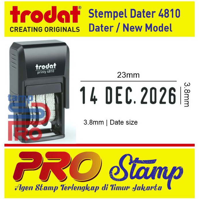 

Stempel Tanggal Otomatis TRODAT 481 38x23mm d Z3D4